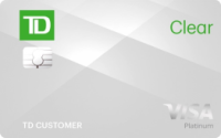 The Clear Platinum Visa Credit Card with $2,000 Credit Limit